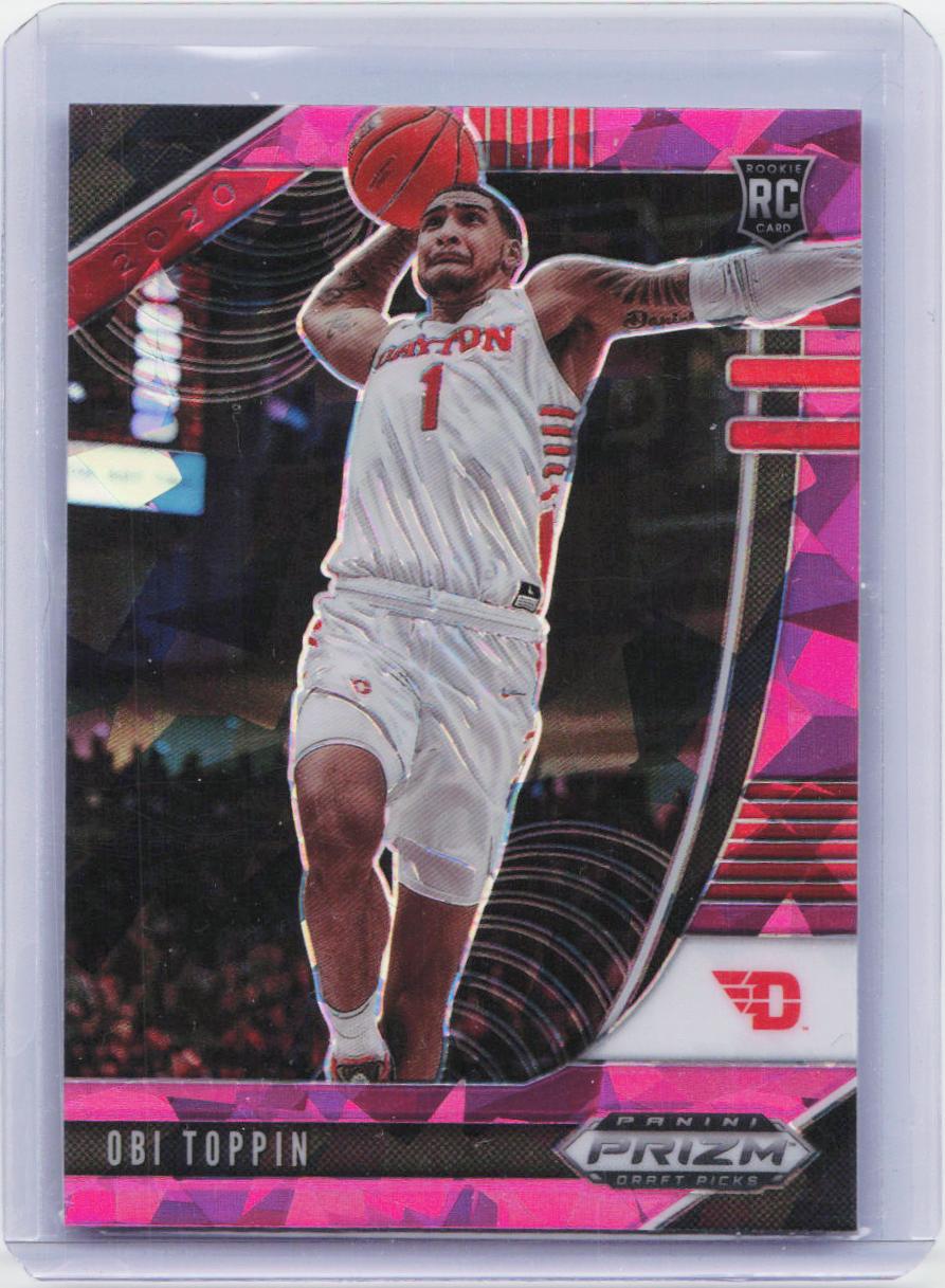 2020 Panini Prizm Draft Picks Collegiate #7 Obi Toppin Pink Ice
