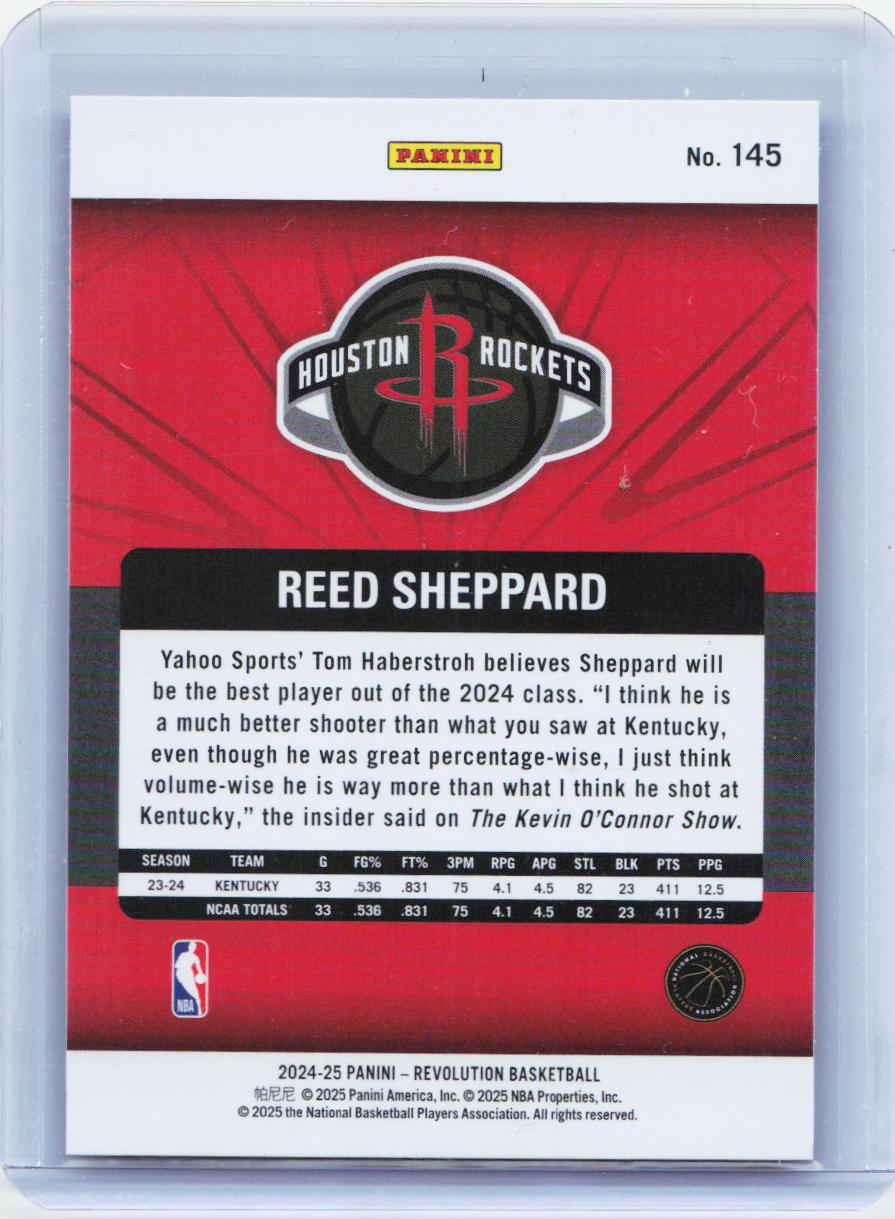 2024-25 Panini Revolution #145 Reed Sheppard