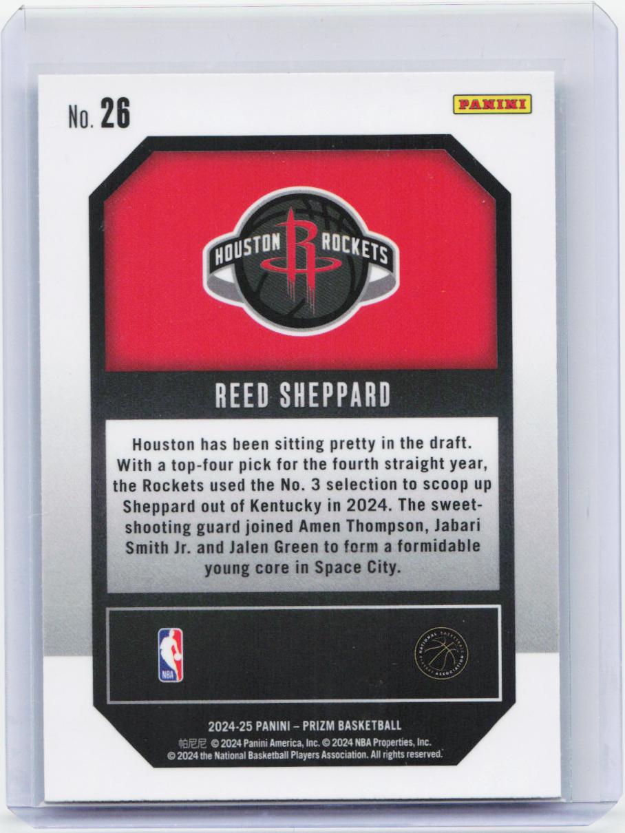 2024-25 Panini Prizm #26 Reed Sheppard Emergent