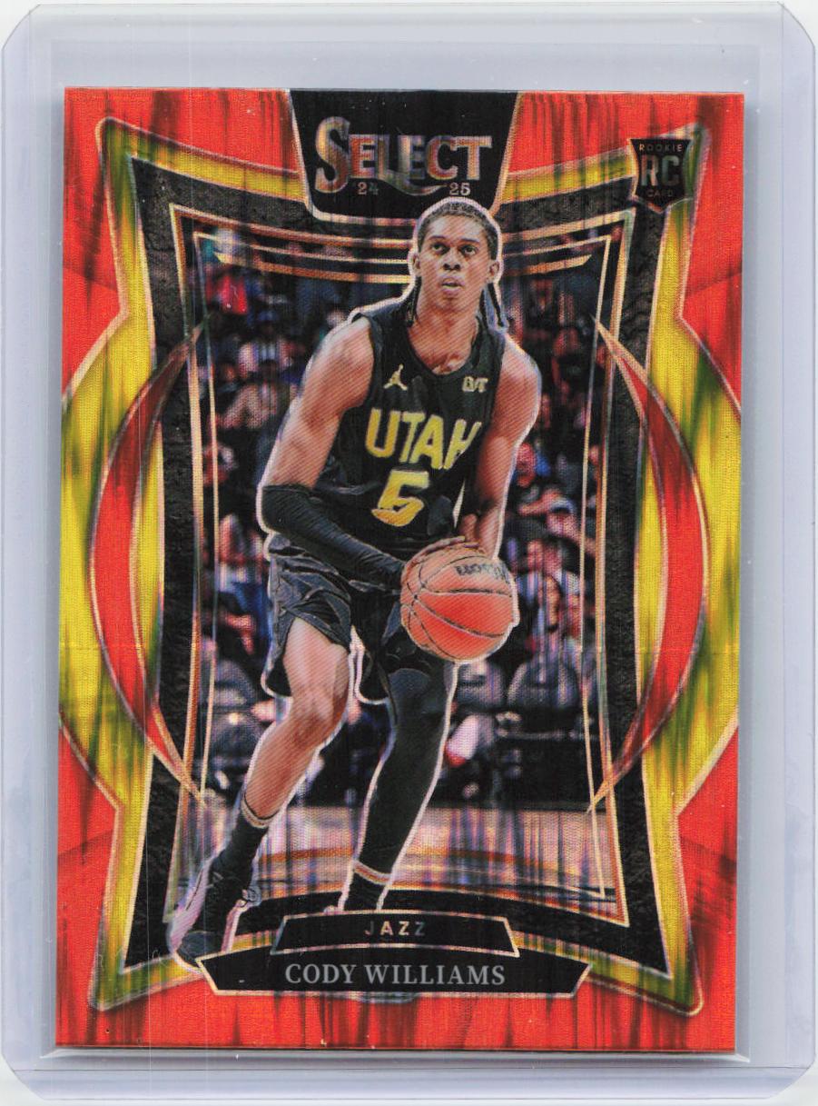 2024-25 Panini Select #71 Cody Williams Orange Flash Prizm