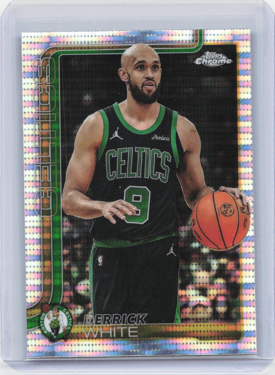 2025-26 Topps Chrome #71 Derrick White Pulsar Refractor
