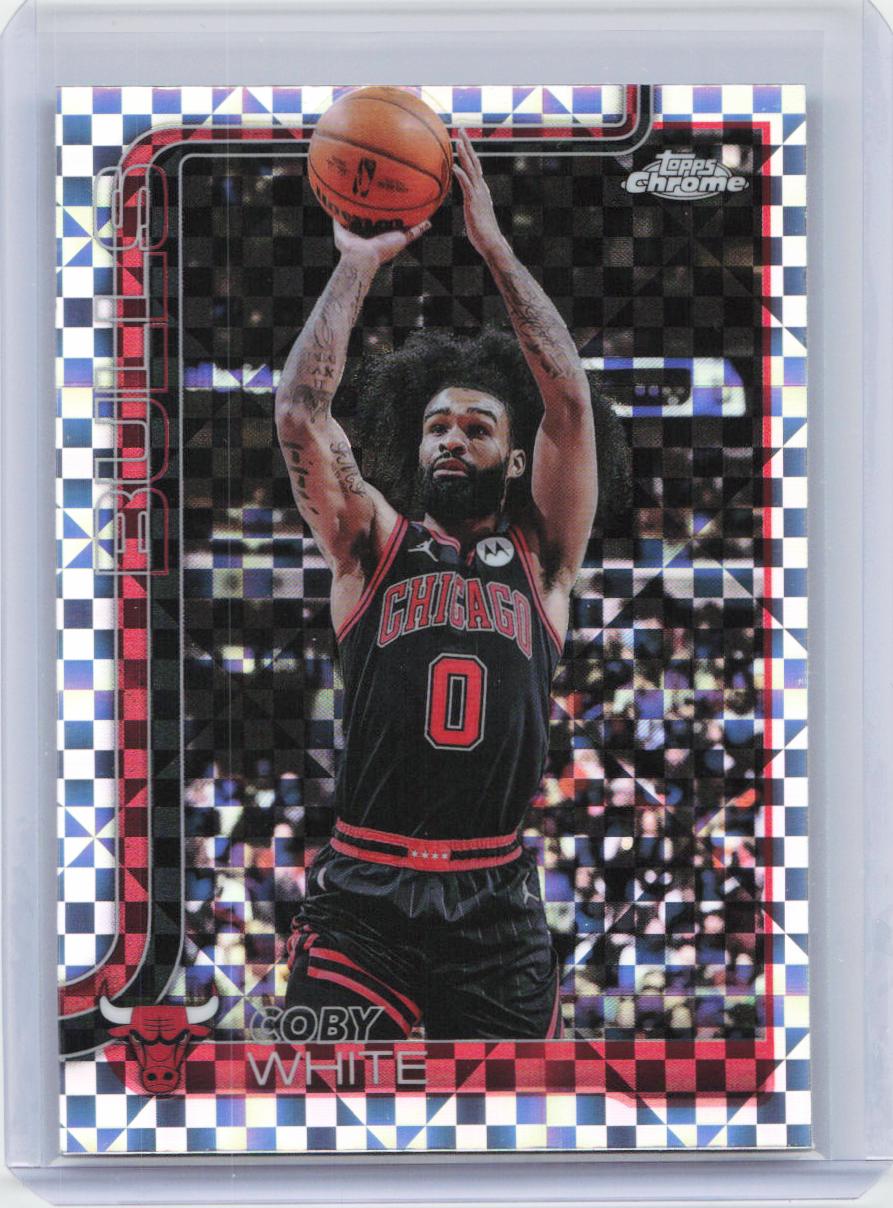 2025-26 Topps Chrome #80 Coby White X-Fractor