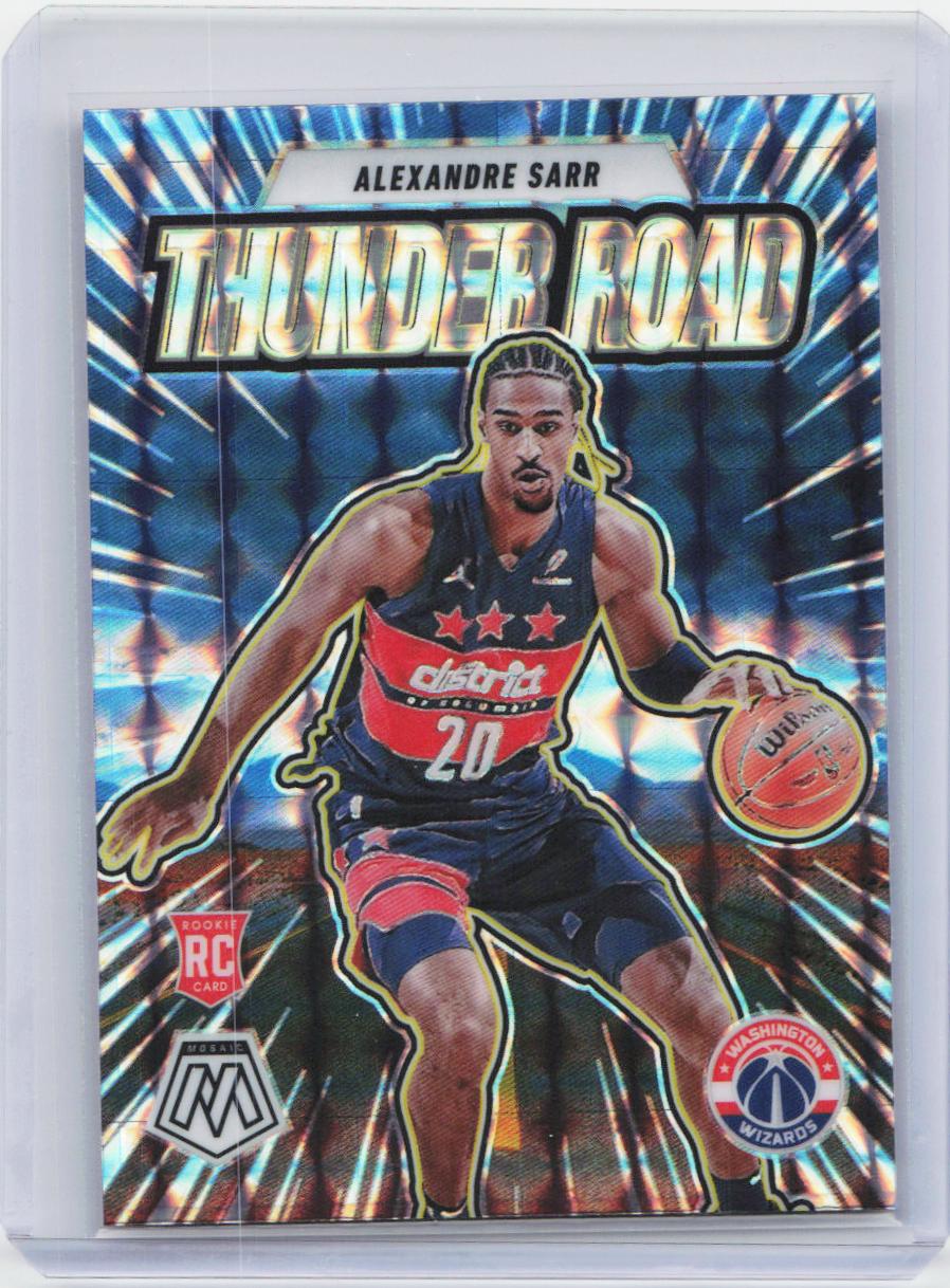 2024-25 Panini Mosaic #19 Alexandre Sarr Thunder Road Mosaic