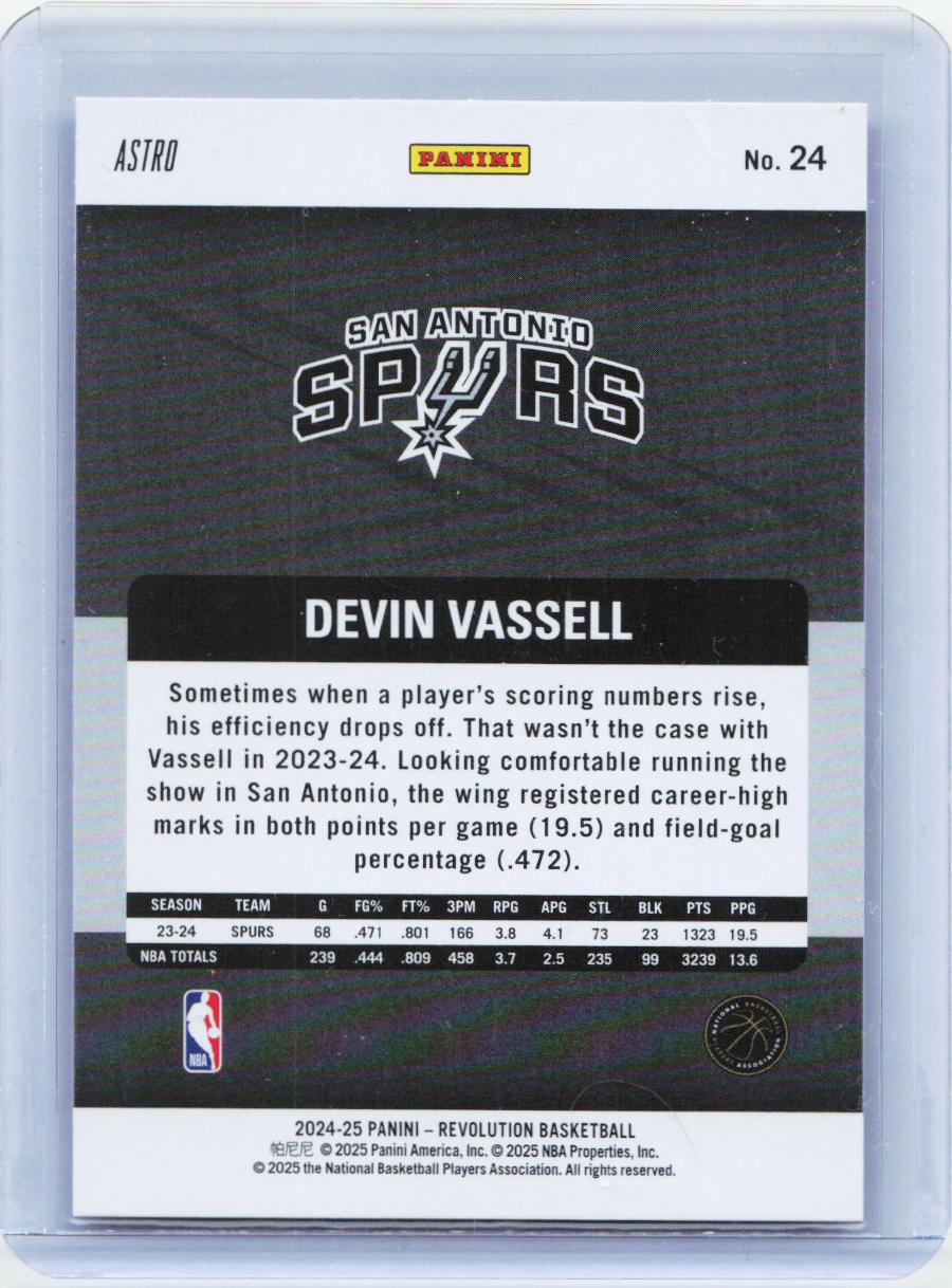 2024-25 Panini Revolution #24 Devin Vassell Astro