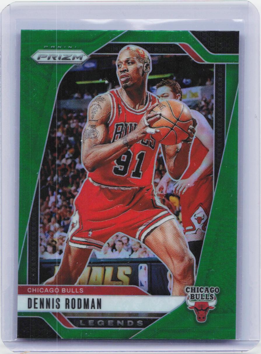 2024-25 Panini Prizm #277 Dennis Rodman Prizms Green