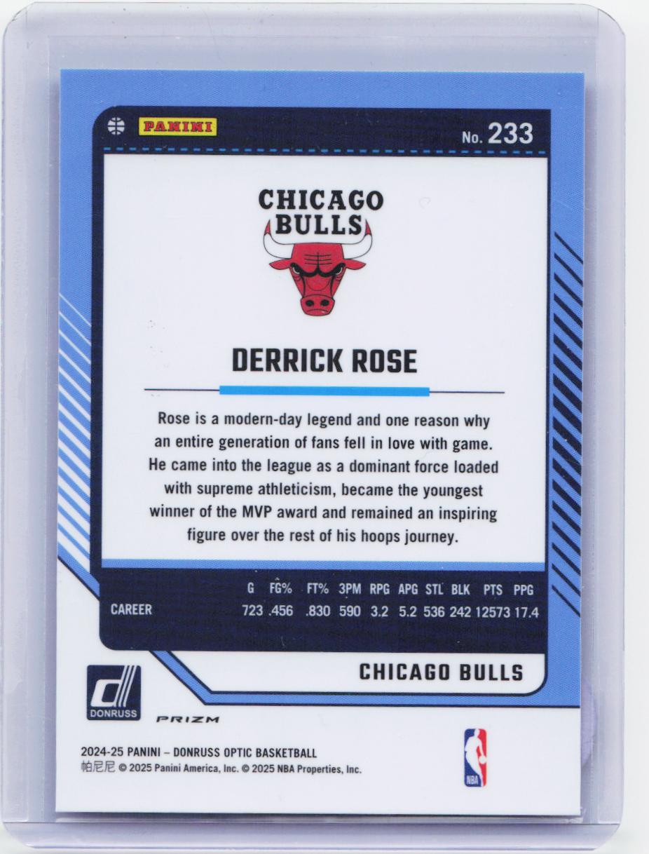 2024-25 Donruss Optic #233 Derrick Rose Holo