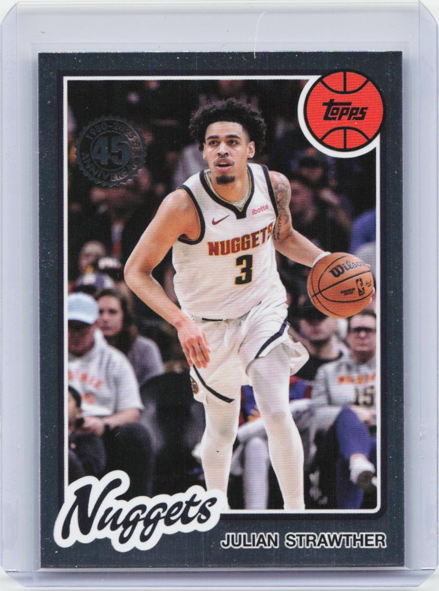 2025-26 Topps #80BK-28 Julian Strawther 1980-81 Topps Basketball