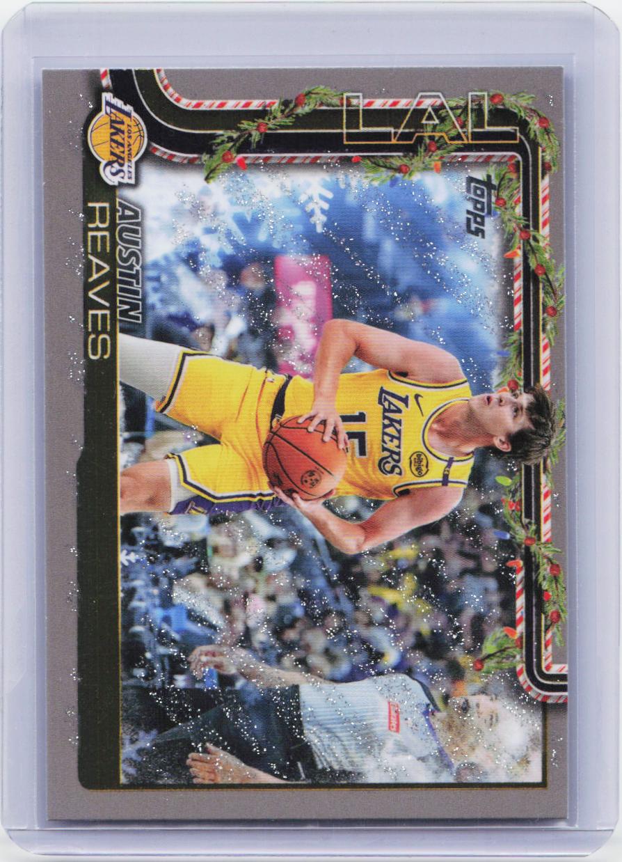 2025-26 Topps Holiday #H120 Austin Reaves Glitter Holiday