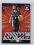 2024-25 Donruss Optic #1 Stephon Castle Express Lane Holo