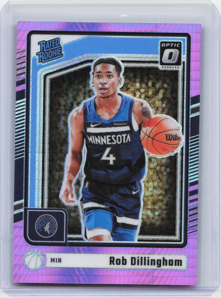 2024-25 Donruss Optic #259 Rob Dillingham Hyper Pink
