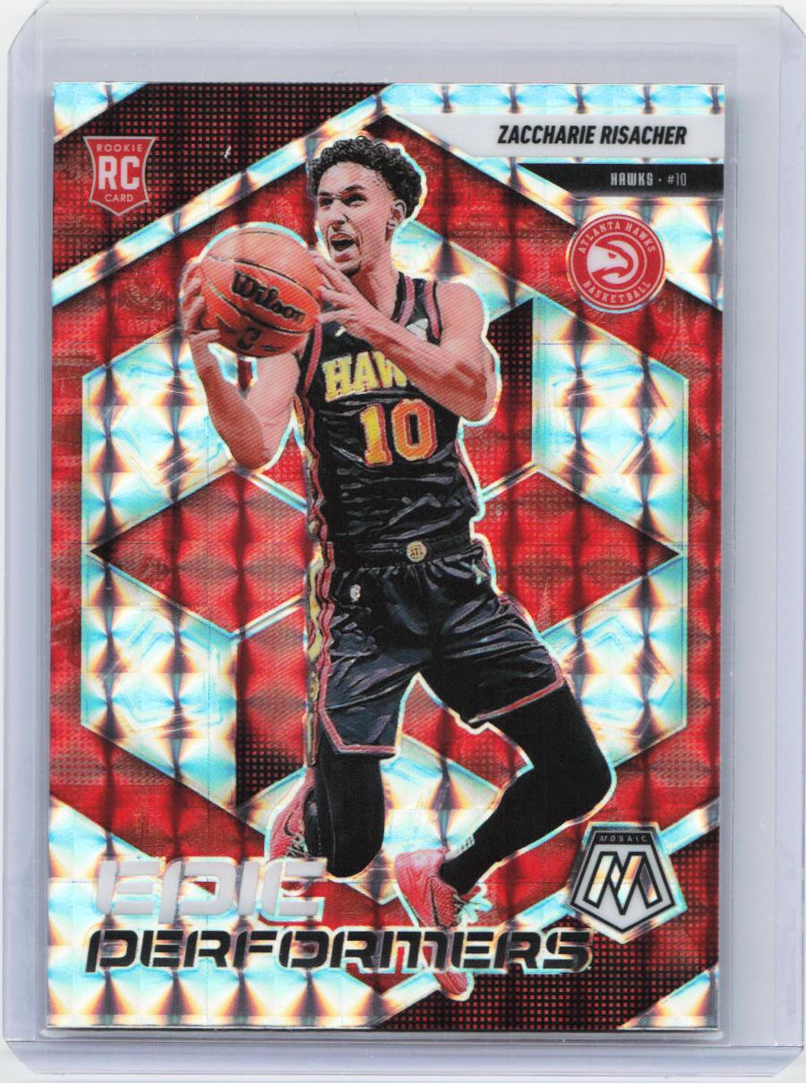 2024-25 Panini Mosaic #11 Zaccharie Risacher Epic Performers Mosaic