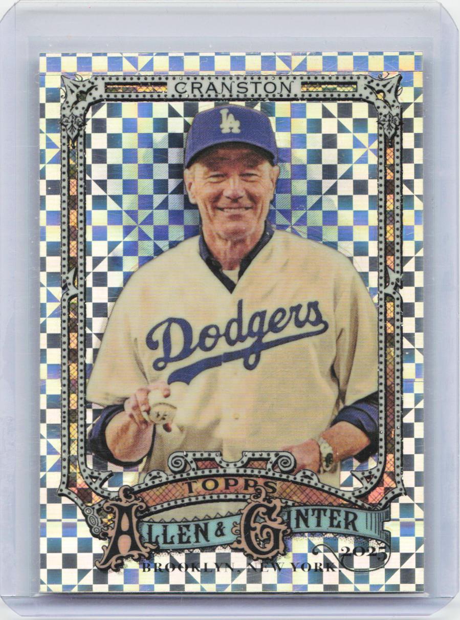 2025 Topps Allen & Ginter #290 Bryan Cranston Chrome X-Fractor