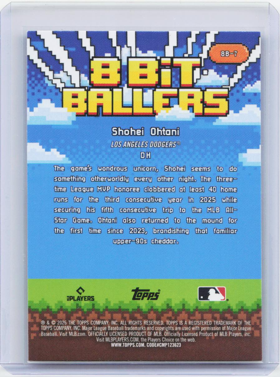 2026 Topps #8B-7 Shohei Ohtani 8 Bit Ballers