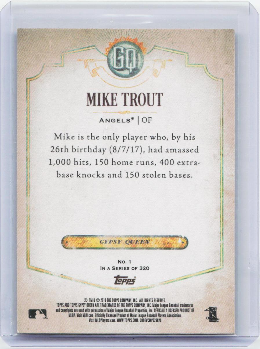 2018 Topps Gypsy Queen #1 Mike Trout