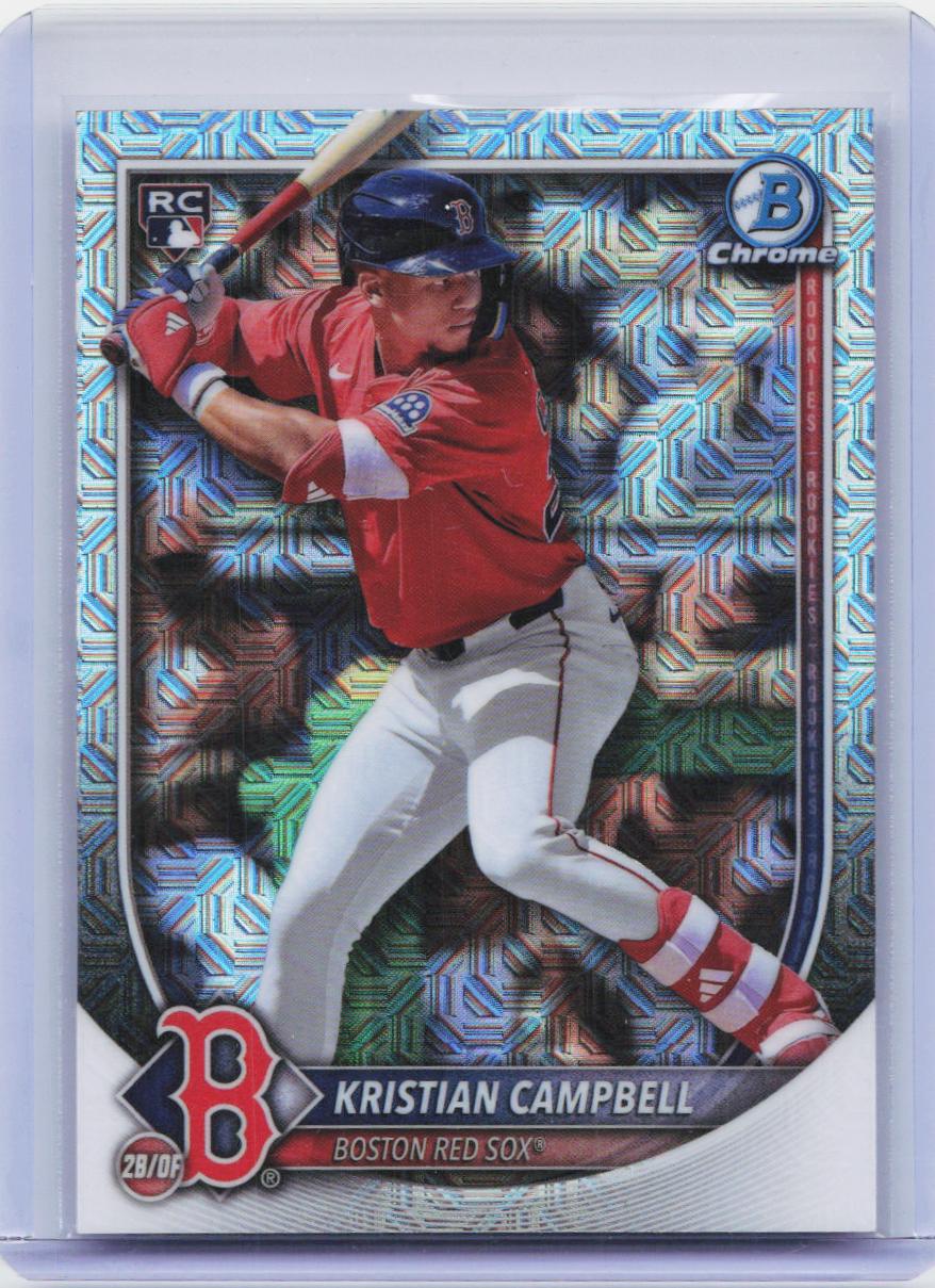 2025 Bowman Chrome #58 Kristian Campbell Mojo Refractors