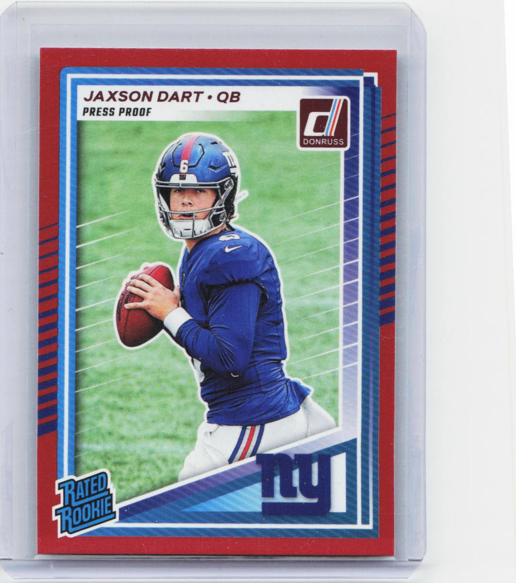 2025 Donruss #400 Jaxson Dart Press Proofs Red