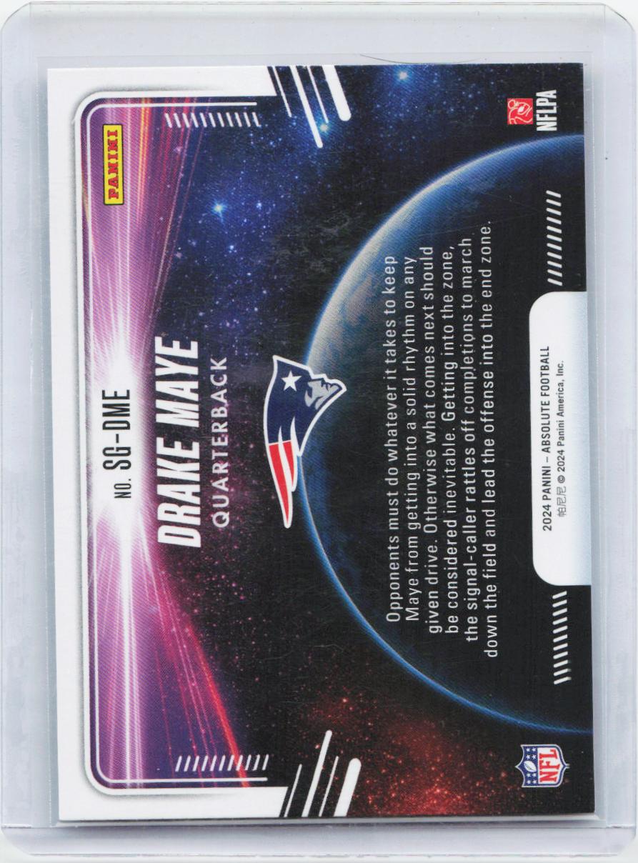 2024 Panini Absolute #SG-DME Drake Maye Star Gazing