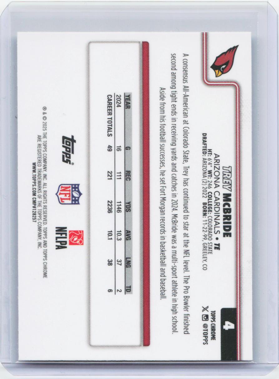 2025 Topps Chrome #4 Trey McBride
