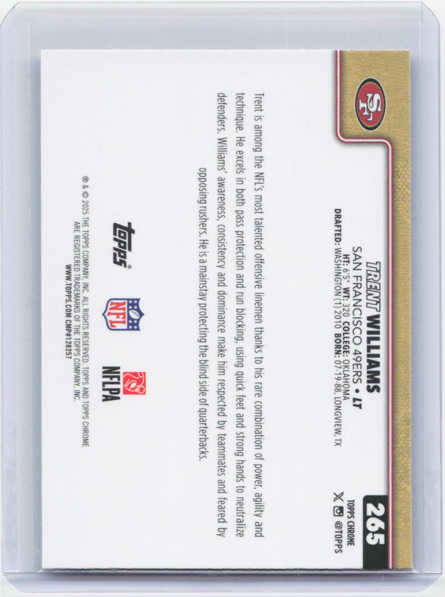 2025 Topps Chrome #265 Trent Williams