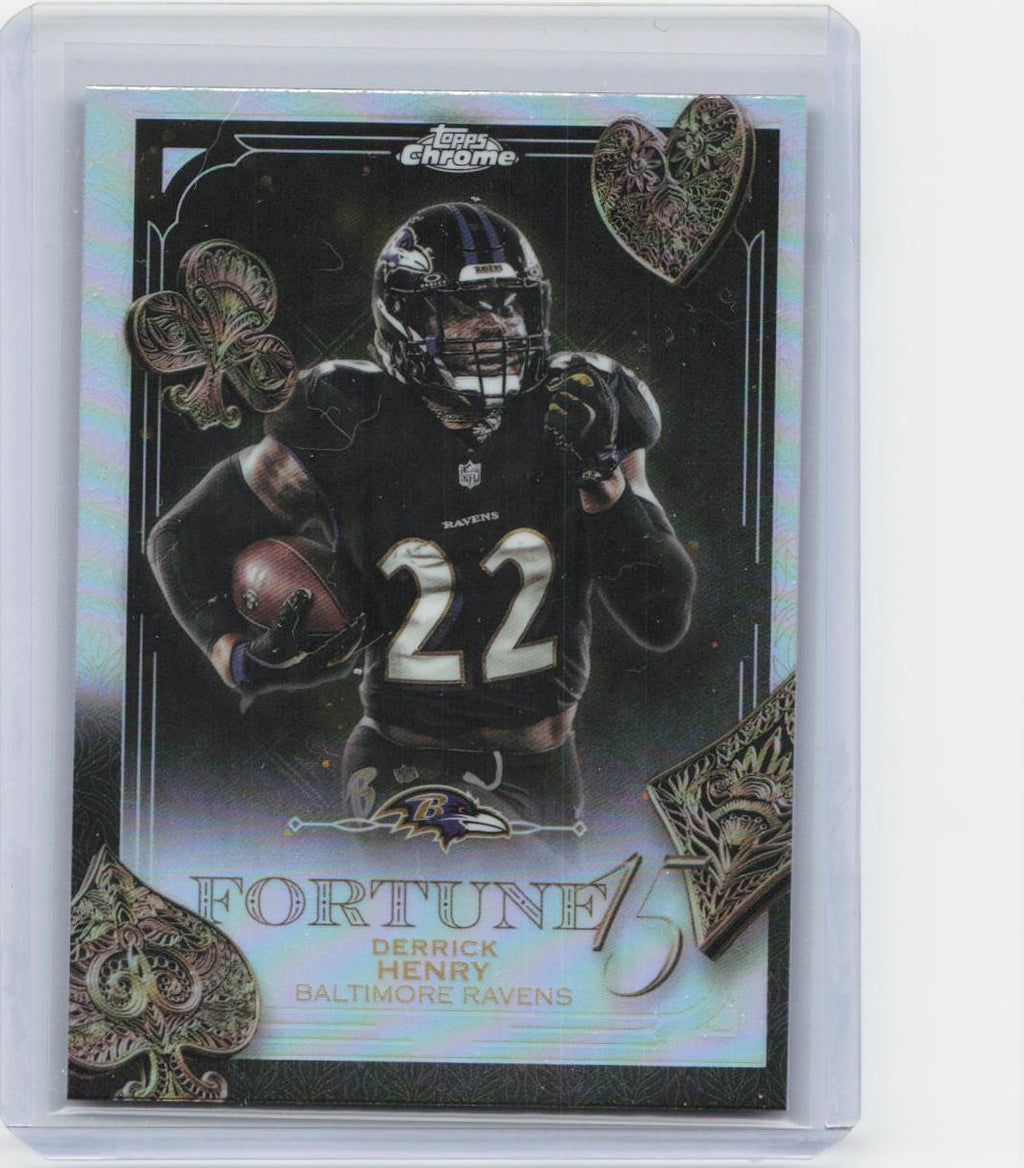 2025 Topps Chrome #F15-10 Derrick Henry Fortune 15 Refractor