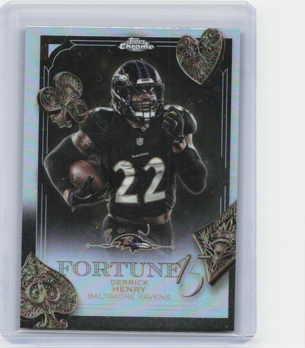 2025 Topps Chrome #F15-10 Derrick Henry Fortune 15 Refractor