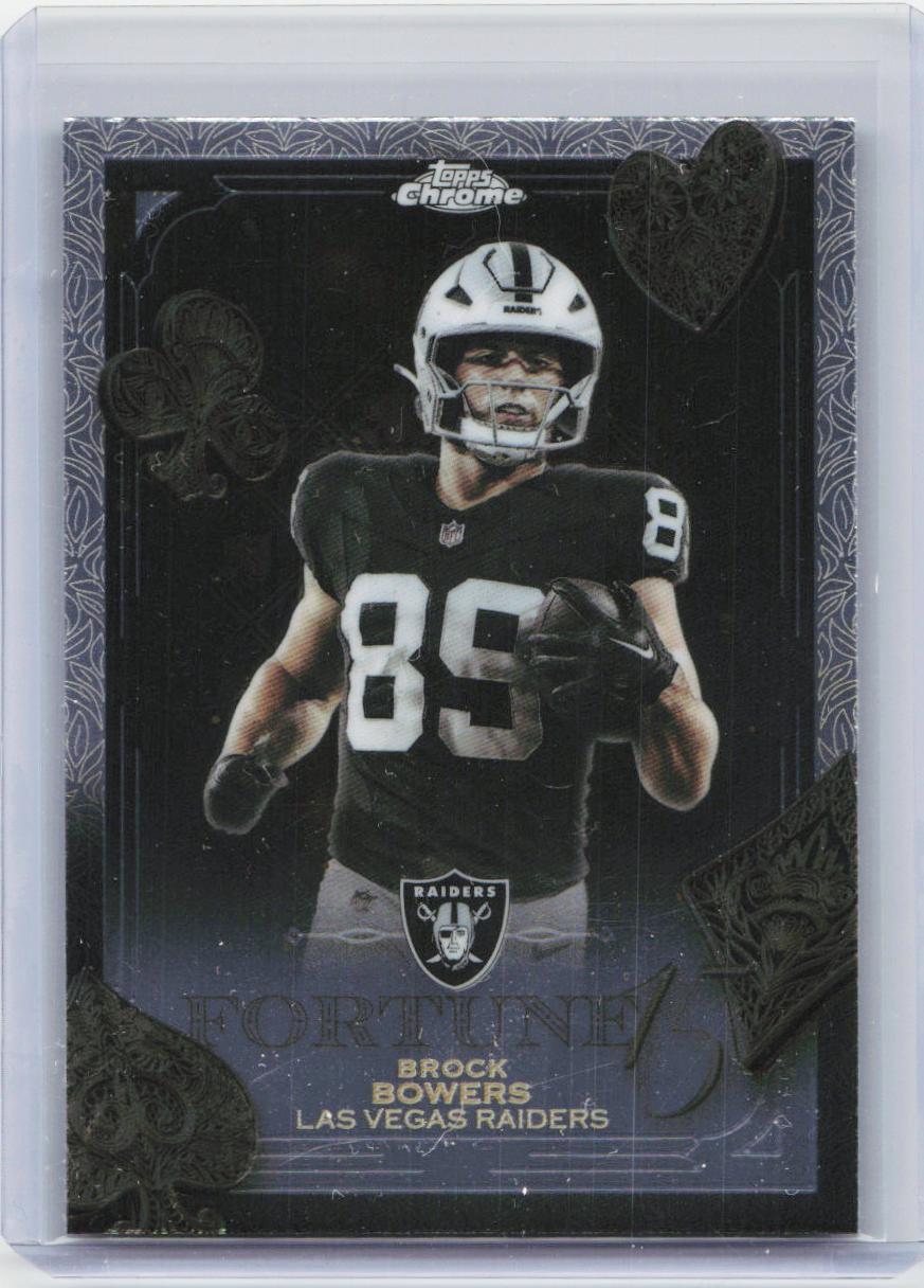 2025 Topps Chrome #F15-8 Brock Bowers Fortune 15