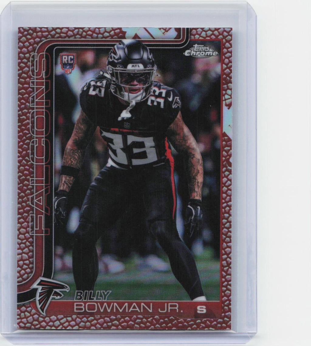 2025 Topps Chrome #344 Billy Bowman Jr. Football Leather Refractor