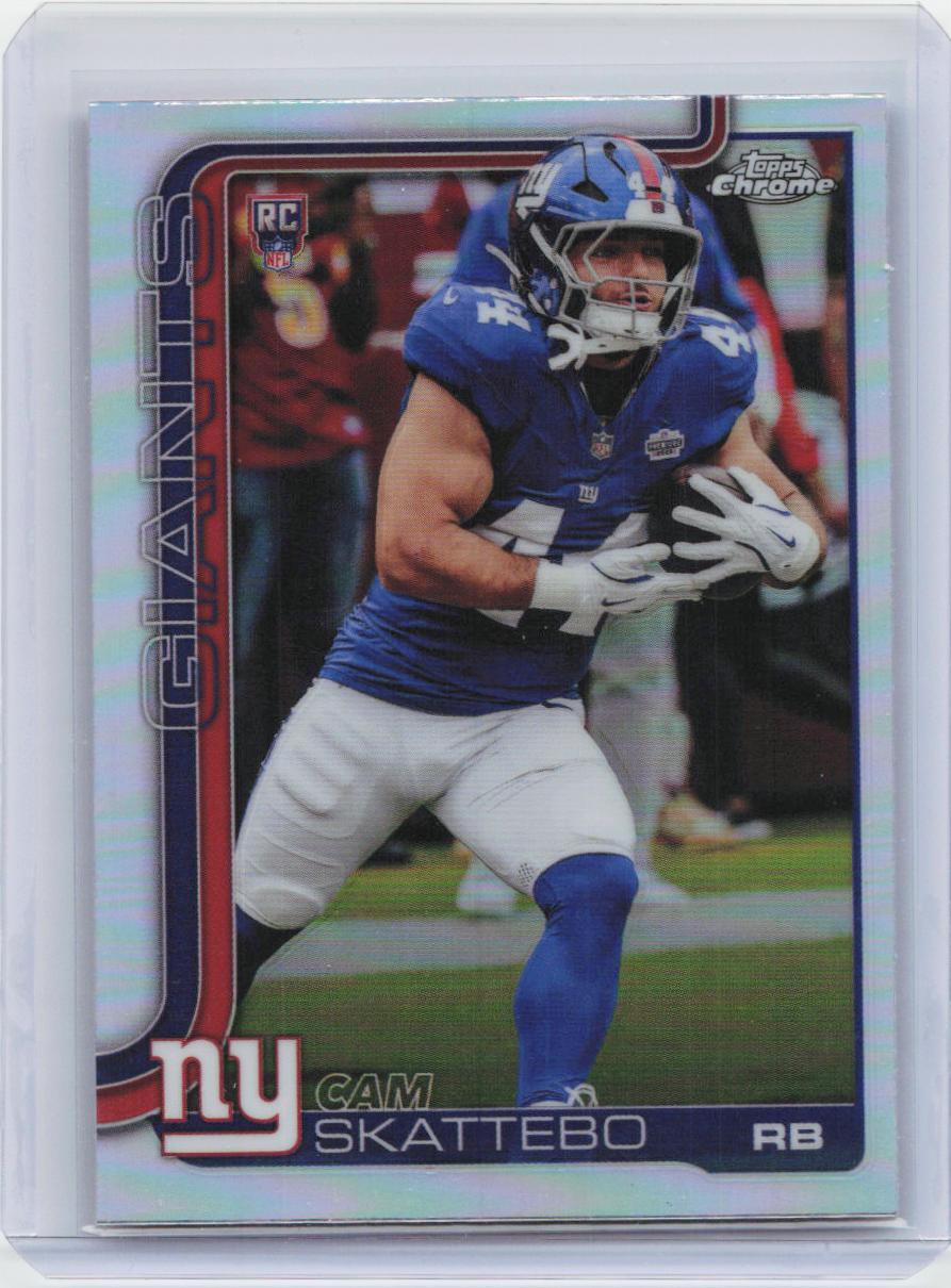 2025 Topps Chrome #331 Cam Skattebo Refractor