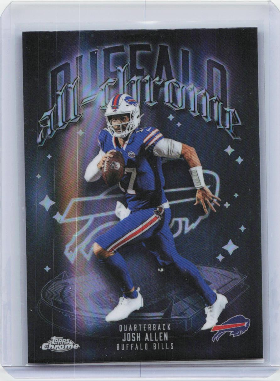 2025 Topps Chrome #ACT-2 Josh Allen All-Chrome Team Refractor