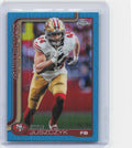 2025 Topps Chrome #270 Kyle Juszczyk Aqua Refractor #/199