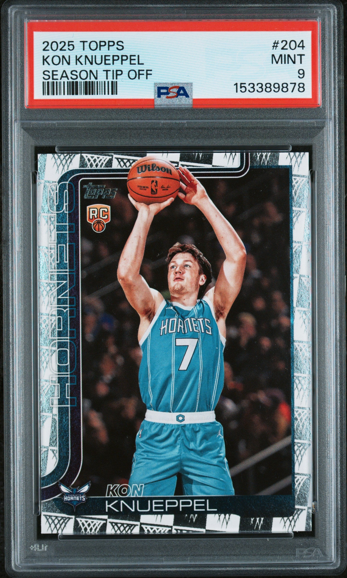 2025-26 Topps #204 Kon Knueppel Season Tip Off PSA 9