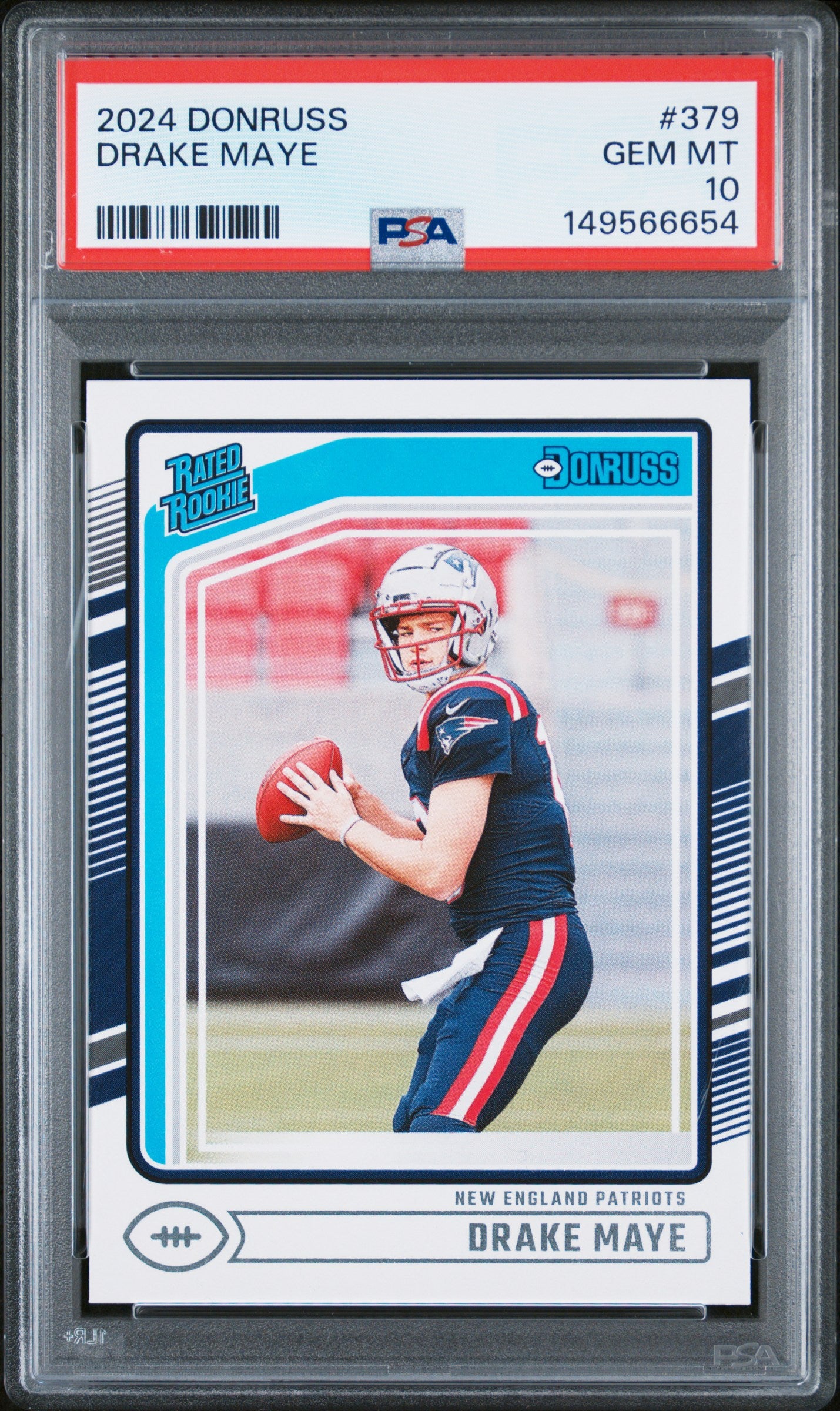 2024 Donruss #379 Drake Maye PSA 10
