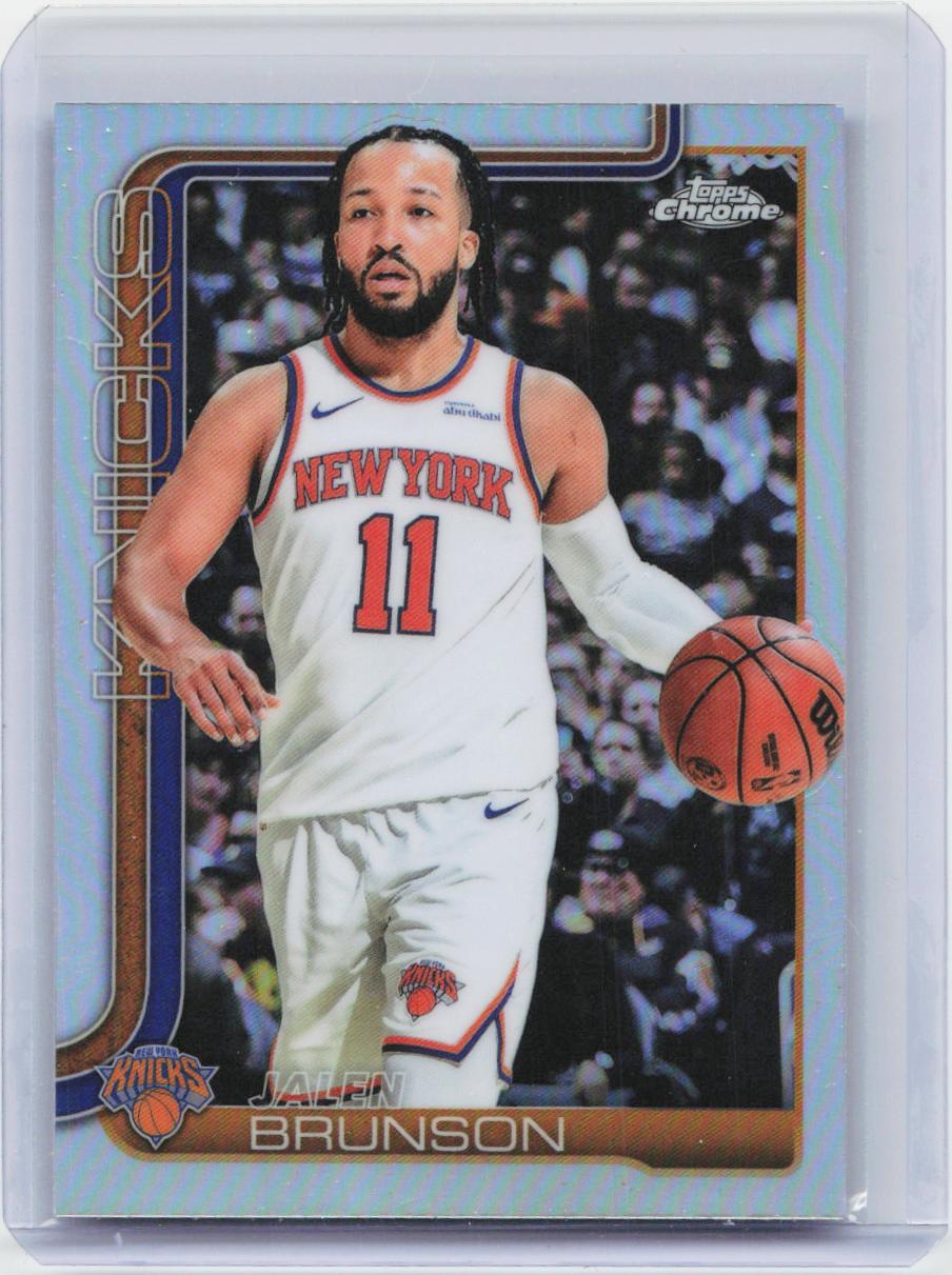2025-26 Topps Chrome #101 Jalen Brunson Refractor