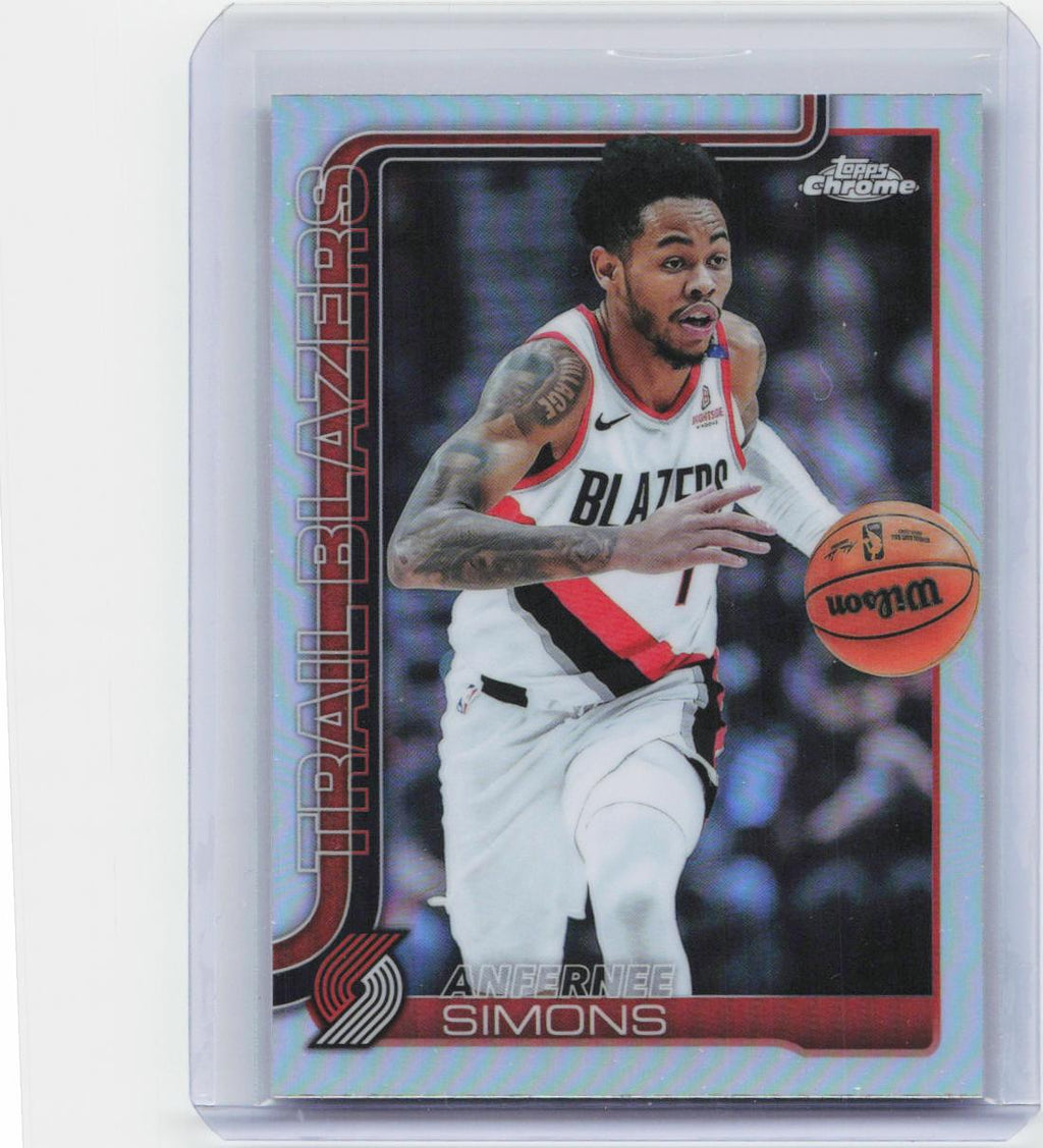 2025-26 Topps Chrome #122 Anfernee Simons Refractor