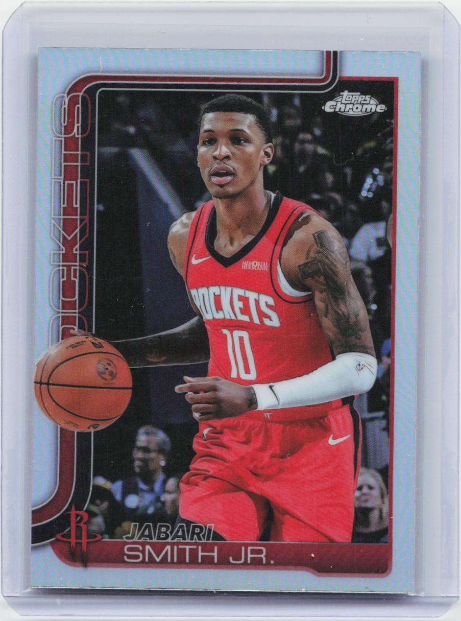 2025-26 Topps Chrome #62 Jabari Smith Jr. Refractor