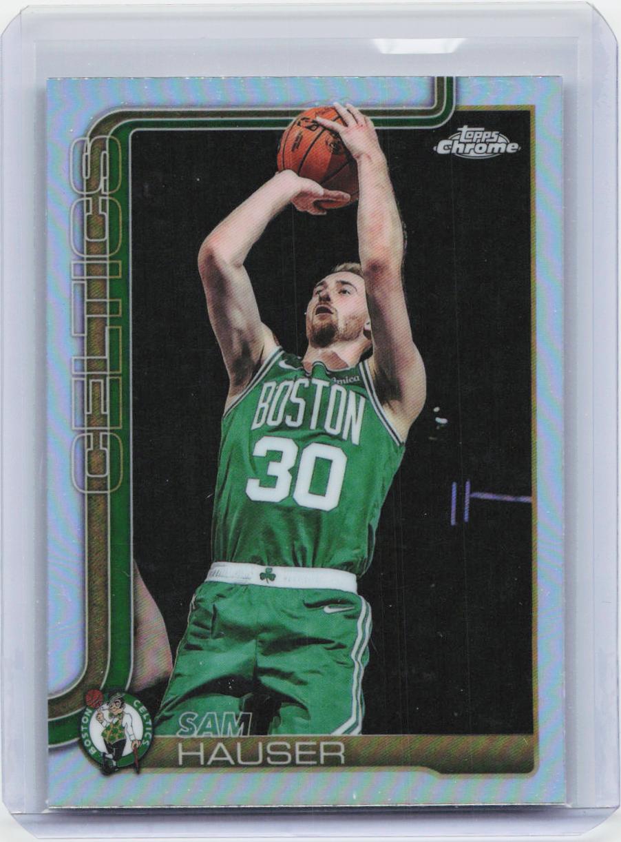 2025-26 Topps Chrome #14 Sam Hauser Refractor
