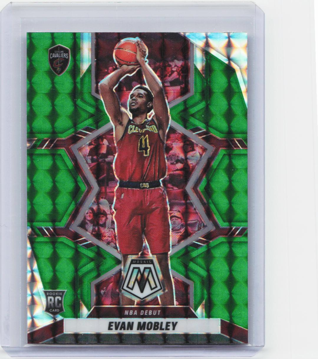 2021-22 Panini Mosaic #263 Evan Mobley Green
