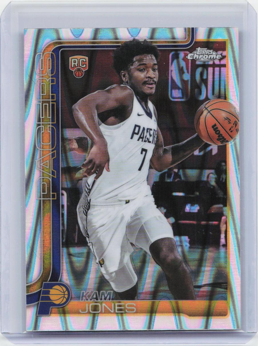 2025-26 Topps Chrome #289 Kam Jones RayWave Refractor