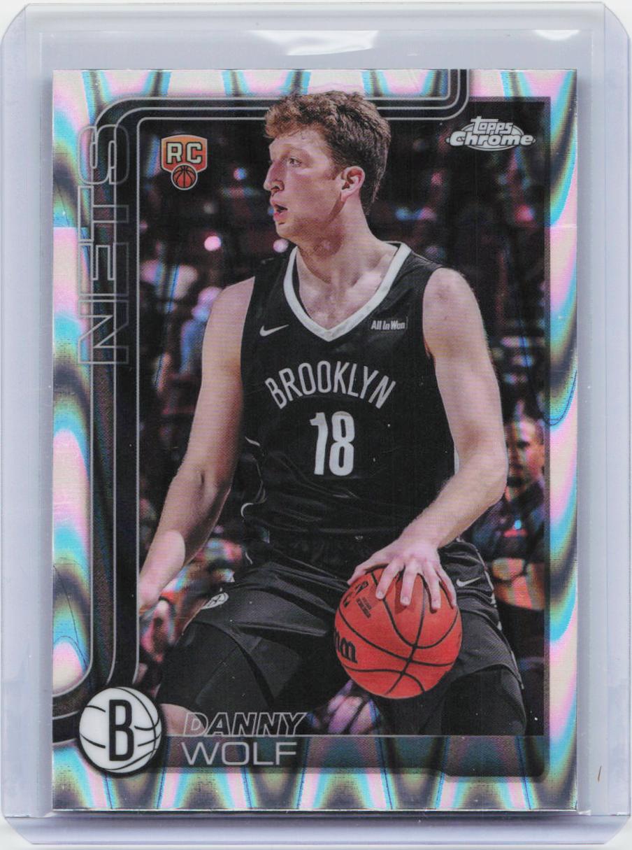 2025-26 Topps Chrome #277 Danny Wolf RayWave Refractor