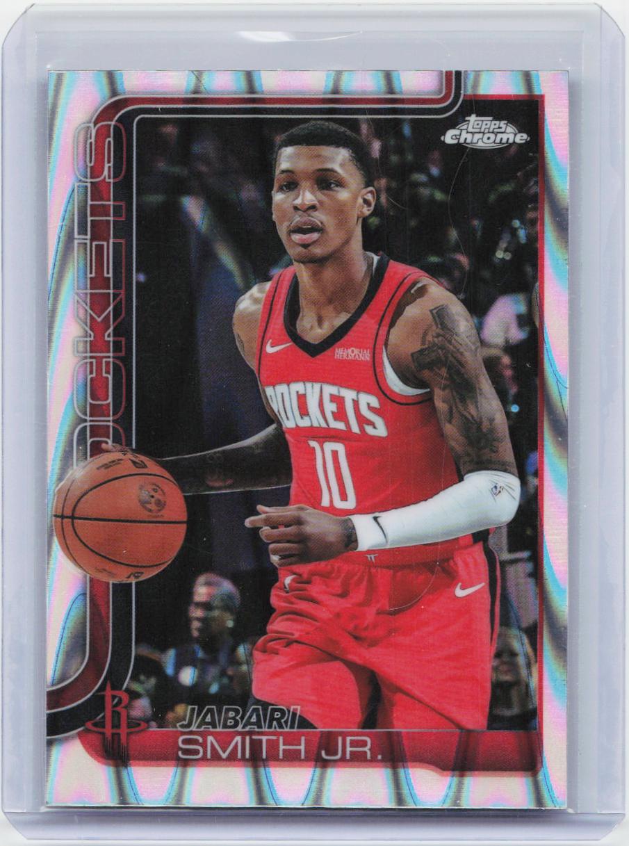 2025-26 Topps Chrome #62 Jabari Smith Jr. RayWave Refractor