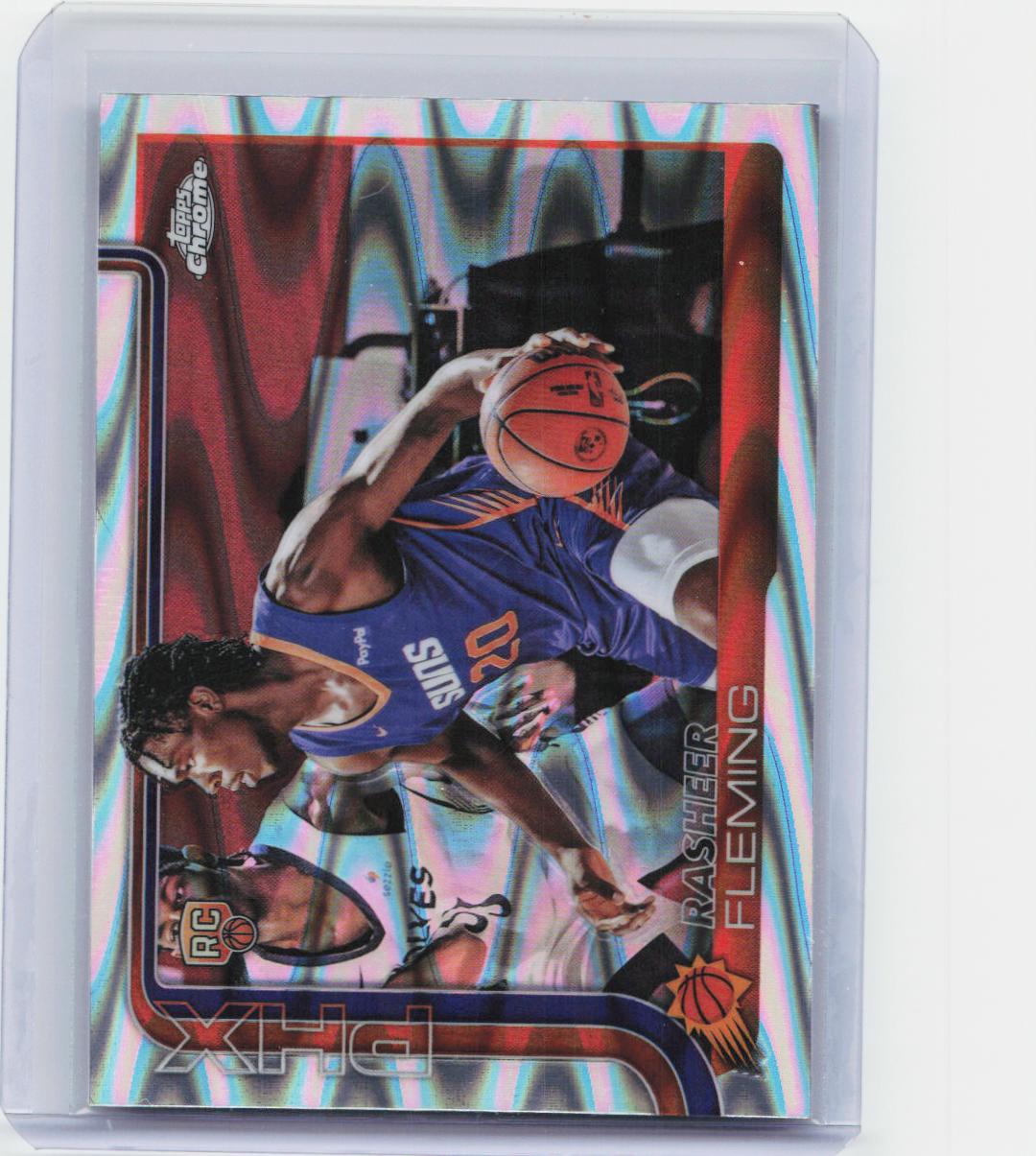 2025-26 Topps Chrome #281 Rasheer Fleming RayWave Refractor