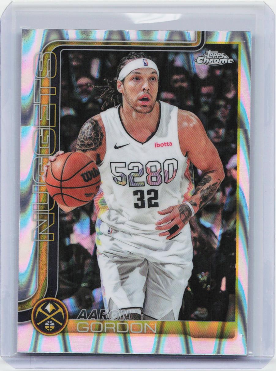 2025-26 Topps Chrome #100 Aaron Gordon RayWave Refractor