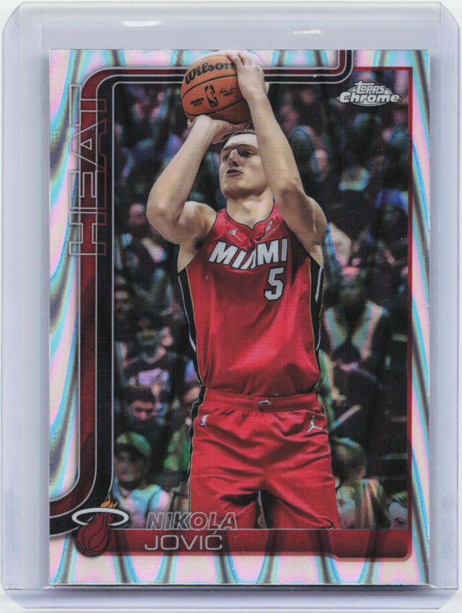 2025-26 Topps Chrome #172 Nikola Jović RayWave Refractor