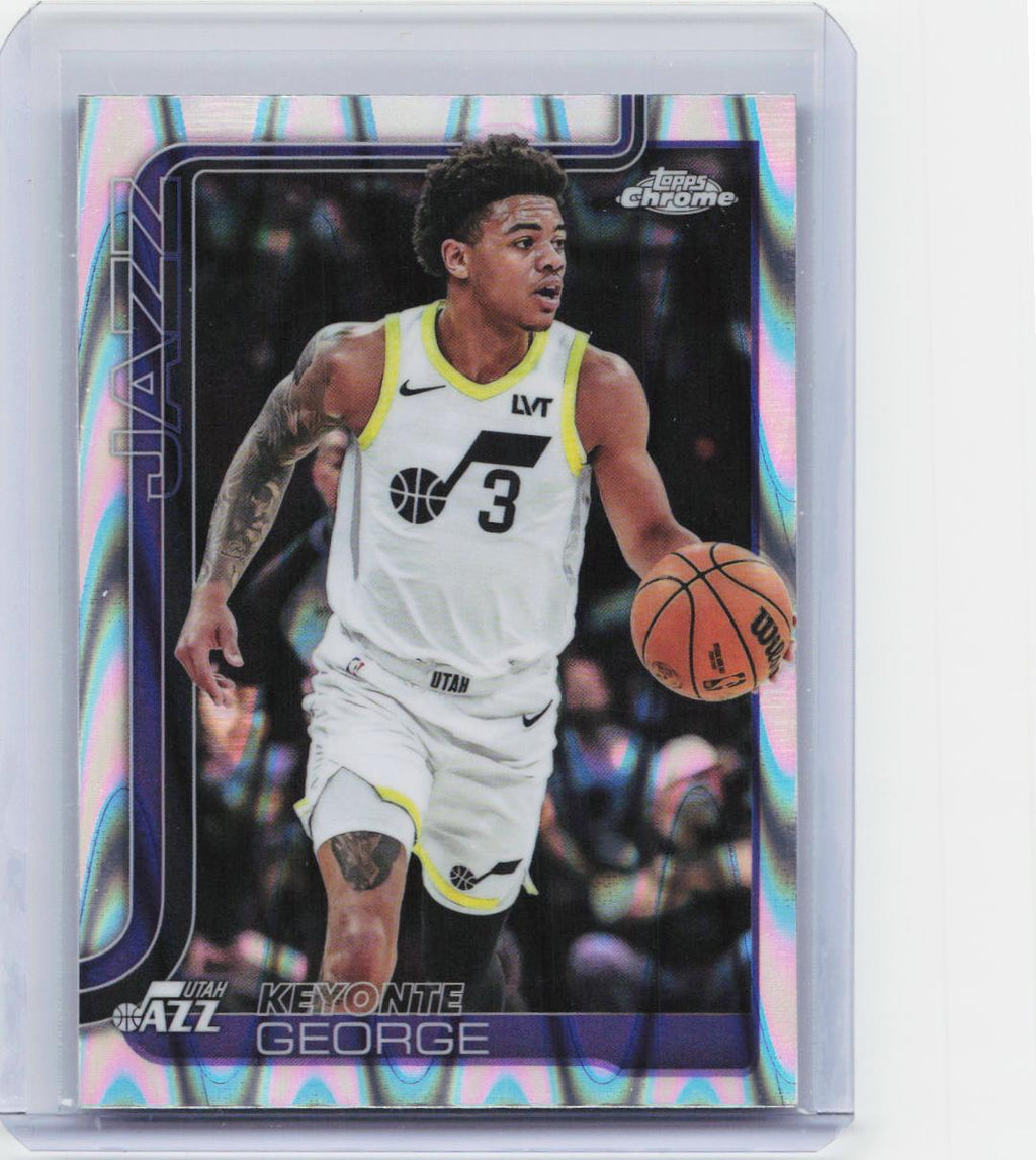 2025-26 Topps Chrome #235 Keyonte George RayWave Refractor