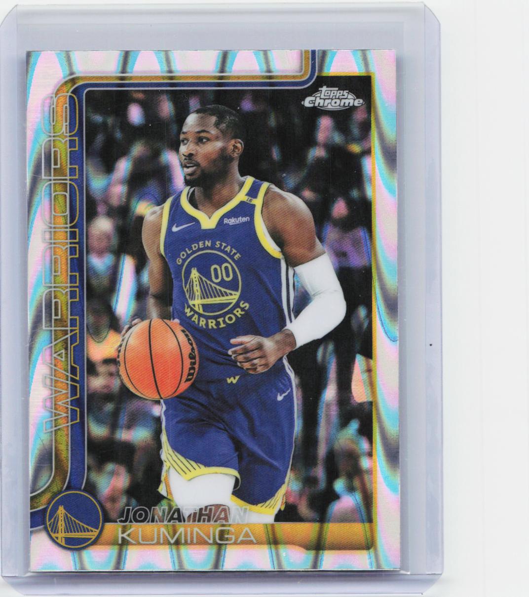 2025-26 Topps Chrome #211 Jonathan Kuminga RayWave Refractor