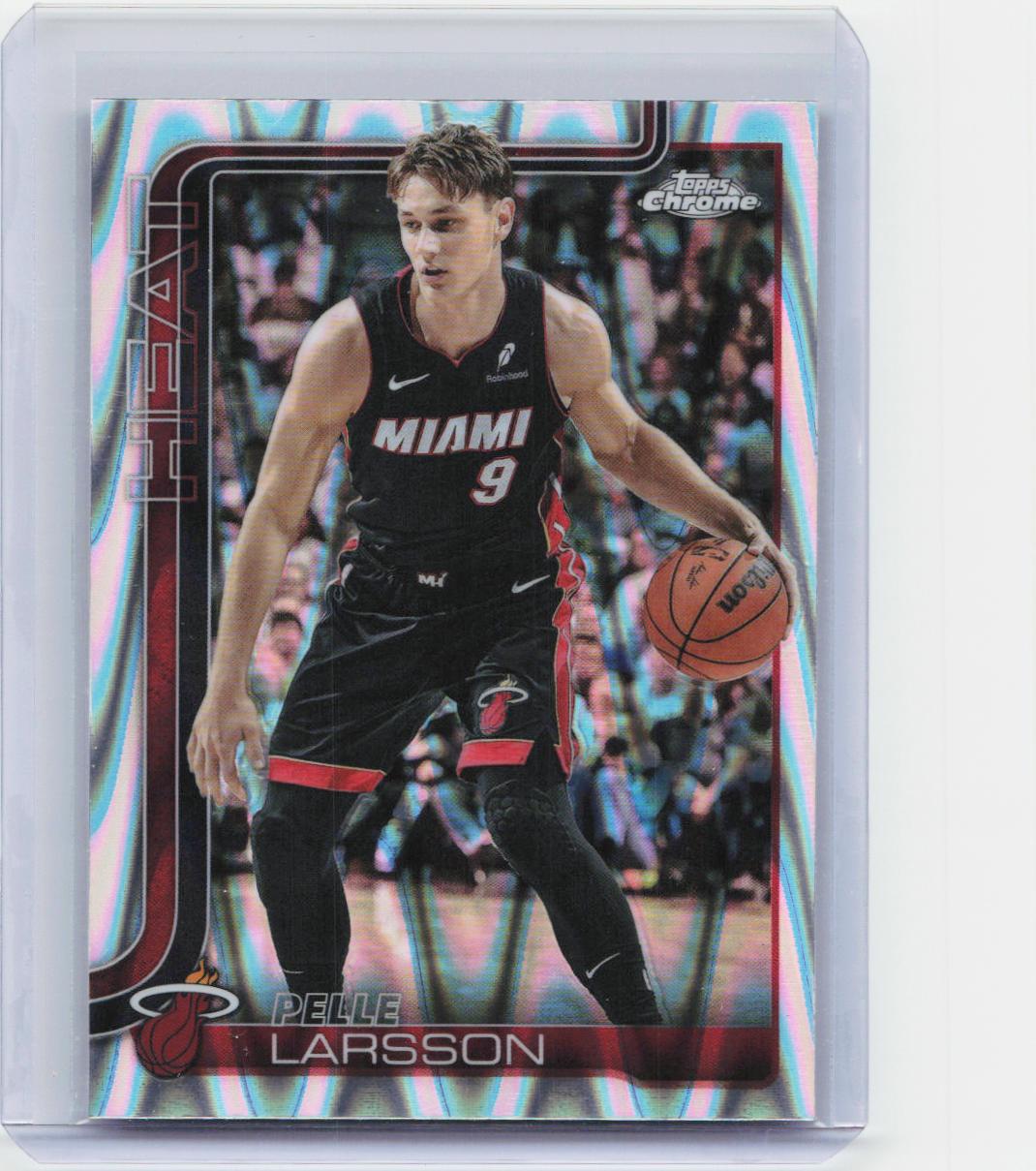 2025-26 Topps Chrome #189 Pelle Larsson RayWave Refractor