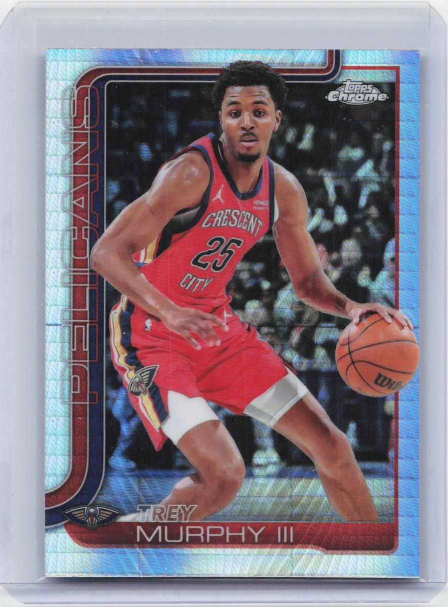 2025-26 Topps Chrome #104 Trey Murphy III Prism Refractor