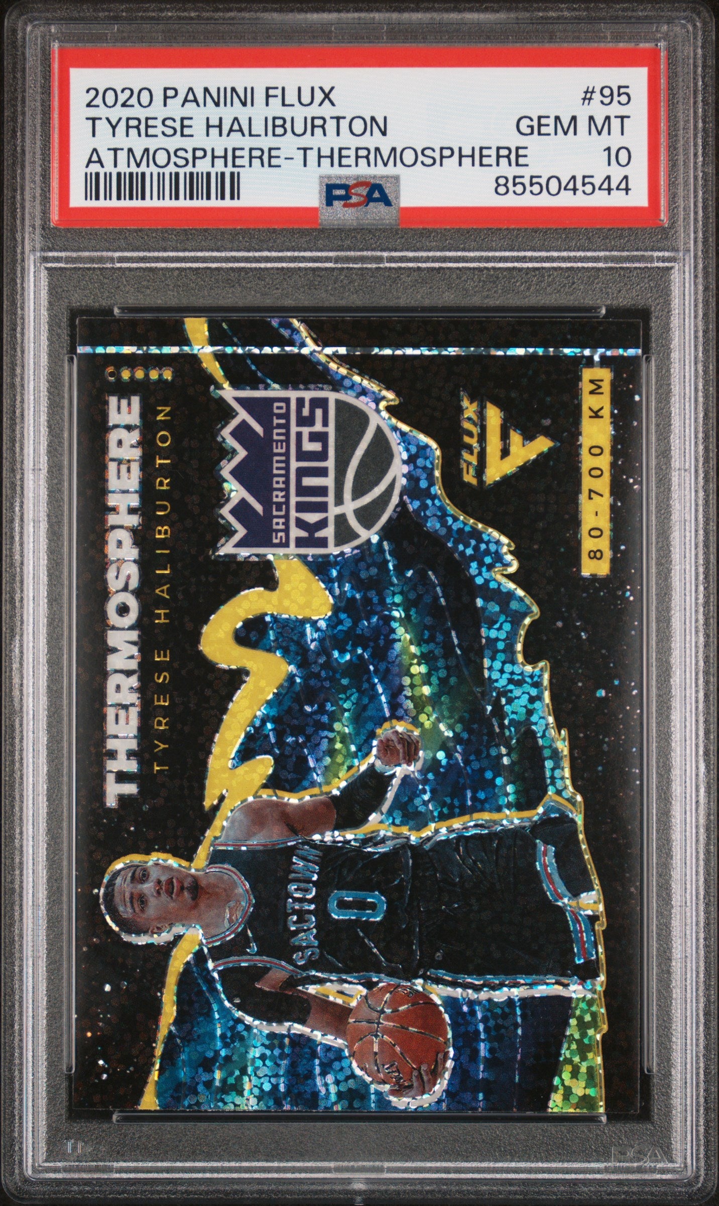 2020 Panini Flux Atmosphere #95 Tyrese Haliburton Atmosphere-Thermosphere PSA 10