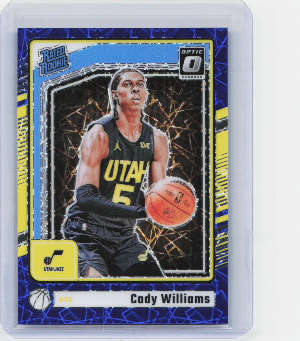 2024-25 Donruss Optic #298 Cody Williams Blue Velocity
