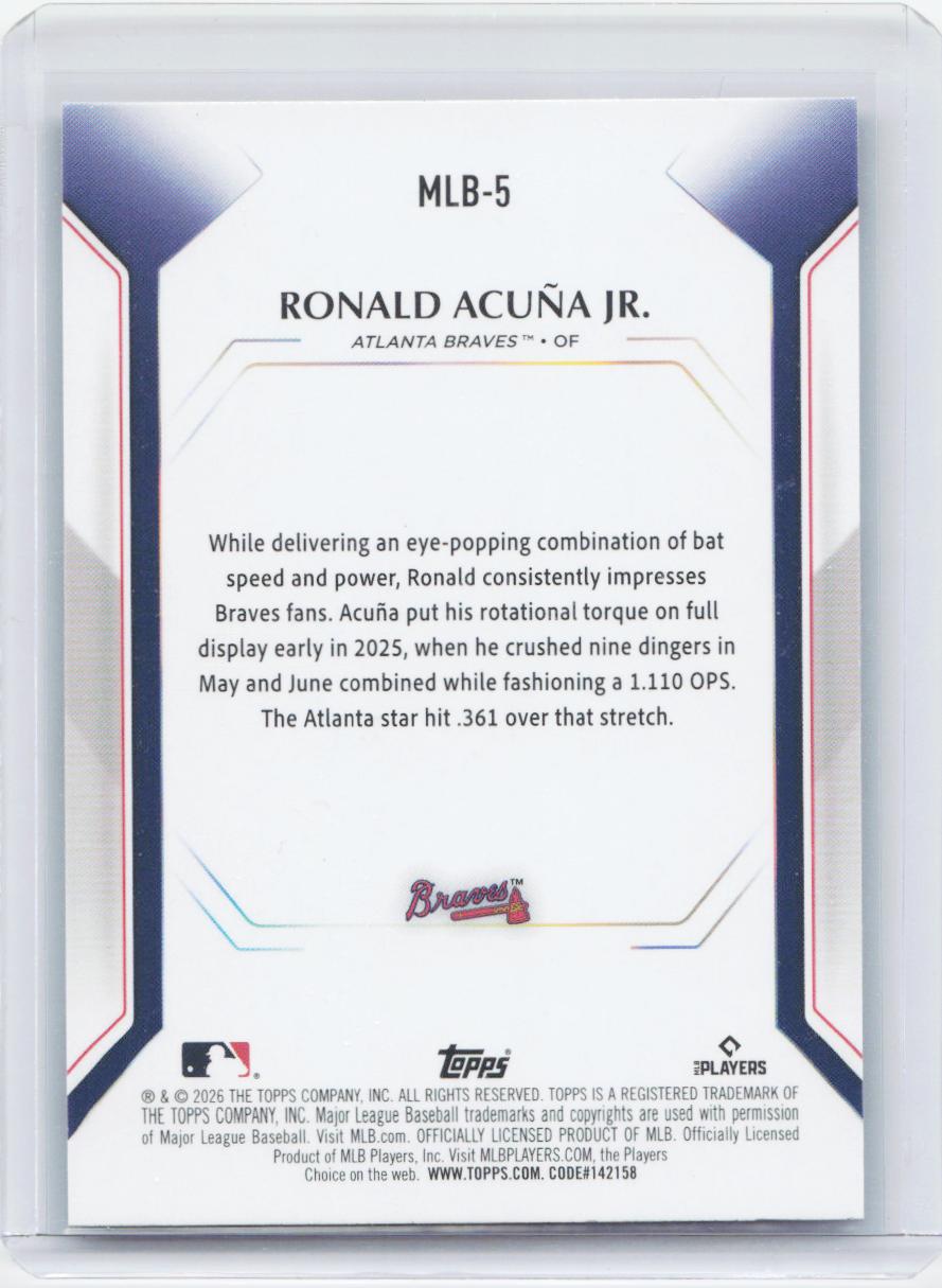 2026 Topps #MLB-5 Ronald Acuña Jr. Topps Collector Kit